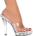 Lip101 Sexy 5 Heel Clear Pagent Sandal Shoes