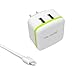 iPhone Charger, nilogie® Apple MFi Certified 6FT Lightning to USB Cable + 2 Port 2.1A USB Wall Charger for iPhone | iPad Air | iPad Mini | iPod