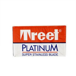 Platinum Super Stainless Double-Edge Blades - 10 razor blades by Treet Platinum Super Stainless Double-Edge Blades - 10 razor blades by Treet