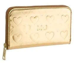 Marc By Marc Jacobs Limited Edition Large Heart Zip Around Wallet Gold