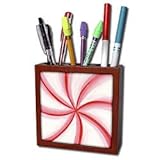 CherylsArt Background Colors - Candy Mint Swirl - Tile Pen Holders-5 inch tile pen holder