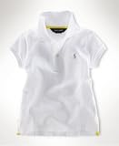 Ralph Lauren Girls Short-Sleeved Mesh Polo Shirt