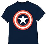 TS278 Captain America Shield Boys Youth T-Shirt Marvel Comics