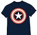TS278 Captain America Shield Boys Youth T-Shirt Marvel Comics