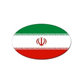 Iran Flag Oval Magnet