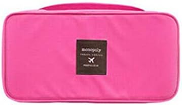 Multi-functionnal Wash Bag Bra Underwear Storage Bag Cosmetic Make-up Travel Organizer (Rose)