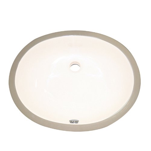 Decolav 1401-CBN Oval Vitreous Overflow Biscuit