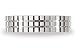 BENCHMARK 14K White Gold 6mm Beveled Squares Ring (Sz 4 - 8)
