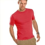 Hanes Fit-T S/Slv in Red Size S