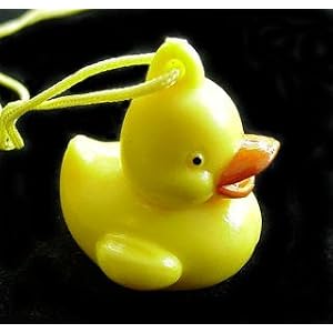 One Dozen (12) Rubber Duck Ducky NECKLACE Baby Shower and Birthday Party Favors by 
