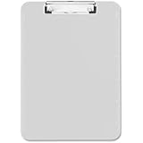 Sparco Plastic Clipboard, with Flat Clip, 9 x 12 Inches, Clear (SPR01869)