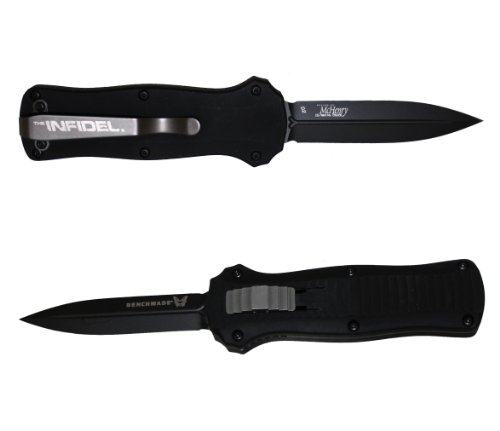 Benchmade McHenry Design OTF Auto Mini-Infidel BK1-Coated Knife