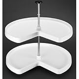 2 Shelf Kidney Shape Shelf Set 24 - White