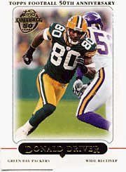 2005 Topps # 58 Donald Driver Green Bay Packers Football Card
