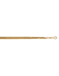 14K Yellow Gold 5 Strands Wheat Necklace 16 Inch