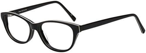 SightLine Taylor Multifocal Reading Glasses for Woman (300, Black)