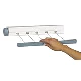 Household Essentials MD-61 Five-Line Indoor/Outdoor Mini Retractable Clothes Dryer