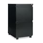 Two-Drawer Mobile Pedestal File with Full-Length Pull, Black, 19-1/4" Deep AELPB542819BL