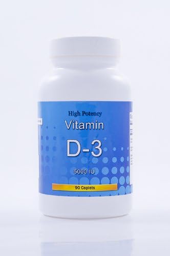 Vitamin D 3 All Natural 5000 Iu High Potency 90 Capsules