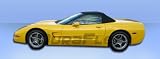 1984-1996 Chevrolet Corvette C5 Conversion Sideskirts with Doorcaps (6-Pieces)