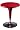 Ventura Adjustable Table Red Metallic Fiberglass