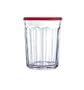 Luminarc Working Glass 21 oz w/Red Lid, Set of 4