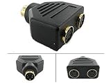 Video Splitter - S-Video to 2 x S-Video (MDIN4M/MDIN4F X2) Splitter