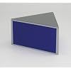 Short and wide triangular plinth