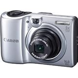 Canon PowerShot A1300 IS 16.0 MP Digital Camera with 5x Digital Image Stabilized Zoom 28mm Wide-Angle Lens with 720p HD Video Recording (Silver)