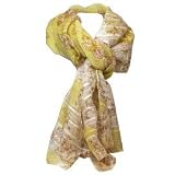 Just Give Me Jewels Fashion Silk Scarf with Butterflies