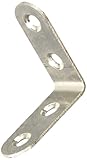 uxcell 棚受け アングルブラケット　ステンレス鋼シルバートン 角ブラケット 40mm x 40mm　4個