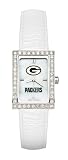 Green Bay Packers Ladies Allure Watch White Leather Strap