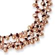 Sterling Silver 7.5-8.5mm Cultured Pink Pearl & Garnet Necklace - 18 Inch