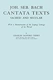Cantata texts : sacred and secular