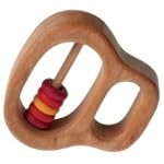 Wooden Red Bead Rattle