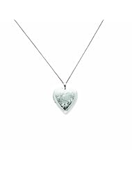 Genuine .925 Sterling Silver 20mm With Daisies Heart Locket 18 3.4 Grams. 100% Satisfaction Guaranteed.