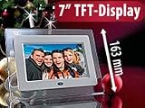 SOMIKON Digitaler 17,8-cm-Bilderrahmen (7) Crystal View Elite 16:9