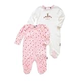 Junior J by Jasper Conran- Pink pack of 2 sleepsuits- 6-9 months