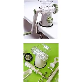 Easy Health Manual Fruit, Vegetable, and Wheatgrass Juicer