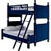 My Haven True BlueTwin Over Full Cottage Bunk Bed