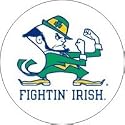 University of Notre Dame Leprechan Tire Cover - White Size LARGE