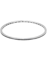 14K White Gold 2.9 CTW Color Black Opaque Diamond Women Bracelet. Length 7.5 in. Total Item weight 12.3 g.