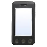 LG KP500 COOKIE / KP501 COOKIE SKIN CASE - BLACK SILICONE SKIN PROTECTOR CASE ACCESSORIES FOR MOBILE PHONES BY OLIVIASPHONES