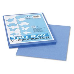 Riverside Paper Tru-Ray(R) Construction Paper, 9in. x 12in., Blue