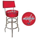 New NHL Washington Capitals Padded Bar Stool with Back