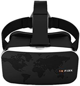 Iearl VR-2 3D VR Virtual Reality Headset 3D Movies Games Glasses One-Click Adjusting PD Focal Distance for Google iPhone Samsung and Other 4.0 to 6.0 Inches Smartphones (Black)