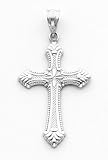14k Polished Cross Pendant
