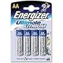 Energizer L91BP-4 AA Lithium Batteries (4-Pack)