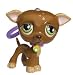 Greyhound Dog -- Littlest Pet Shop Light-Up Clip-On Keychain