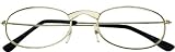 4.0 diopter Reading Glasses Gold Metal Frame